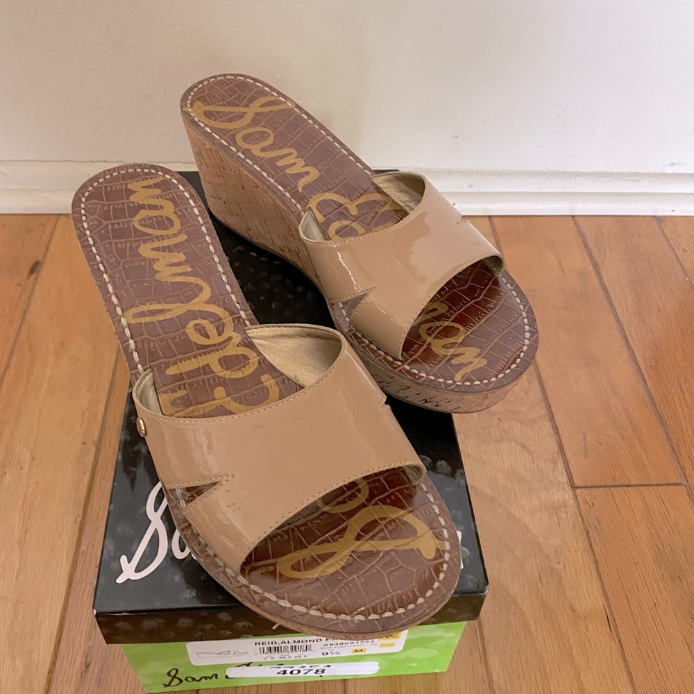 Sam Edelman cork platform sandals - great deal!!